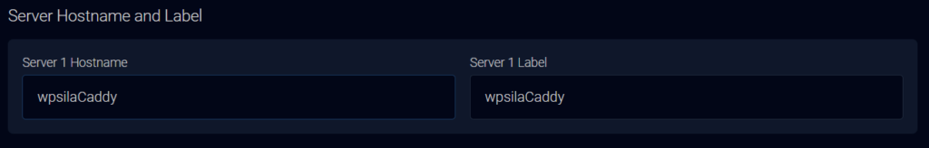 Đặt tên cho server