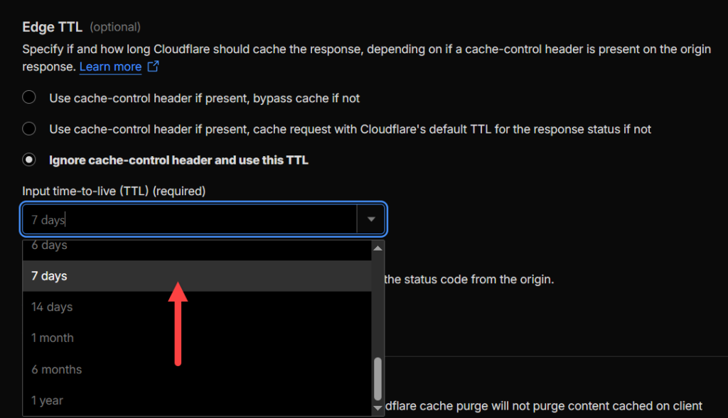Tăng thời gian cache HTML
